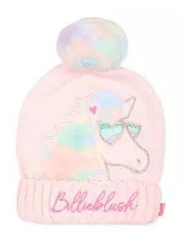 Billieblush шапочка с помпоном, розовый