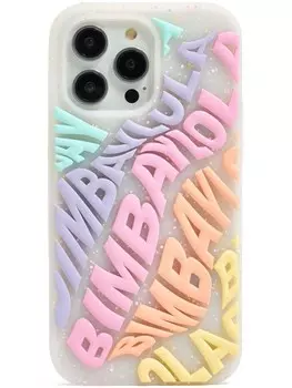 Bimba y Lola чехол для iPhone 14 Pro Max с тисненым логотипом, белый