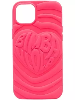 Bimba y Lola logo-embossed iPhone 15 Plus case, розовый