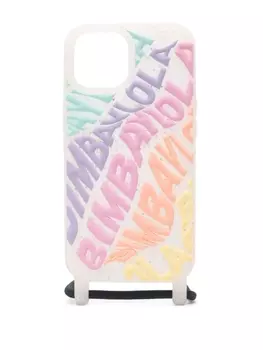 Bimba y Lola logo-embossed iPhone 15 case, белый