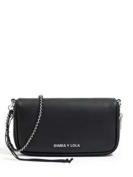 Bimba y Lola мини кожаная сумка через плечо, черный