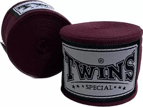 Бинты боксерские Twins Special CH 5, темно-бордовый