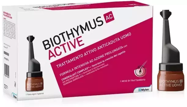 Biothymus AC Active флаконы для мужчин против выпадения волос, 10 флаконов