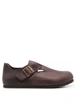 Birkenstock лоферы London с закругленным носком, коричневый