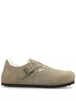 Birkenstock лондонские овчинные мокасины, нейтральный цвет
