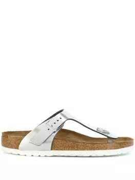 Birkenstock шлепанцы Gizeh, металлик