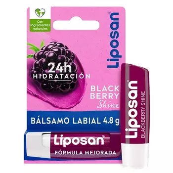Blackberry Shine 4.8g Raspberry Lip Balm Увлажняющий бальзам для губ для красивых мягких сочных губ Liposan