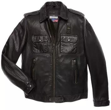 Blauer USA Dallas Кожаная куртка, черный