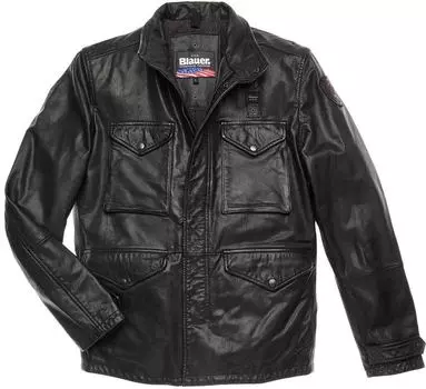 Blauer USA Michigan Кожаная куртка, черный