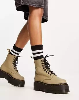Бледно-оливковые ботинки Dr Martens 1460 Pascal Max