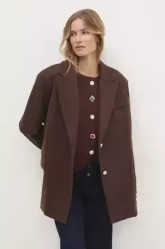 Блейзер Answear Lab, коричневый