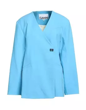 Блейзер Ganni, лазурный