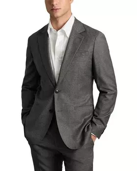 Блейзер из фланели REISS, серый