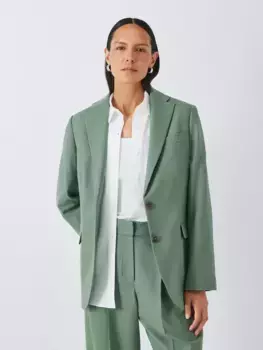 Блейзер John Lewis Wool Blend, зеленый