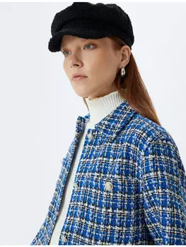 Блейзер KOTON Blazer, цвет Blau Karomuster