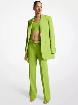 Блейзер Michael Kors Double Crepe Sable Boyfriend, лайм