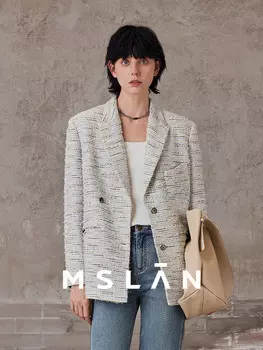 Блейзер MSlan с манжетами, синий