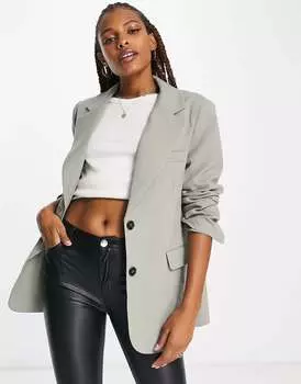 Блейзер оверсайз цвета хаки Pull&Bear
