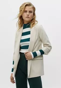 Блейзер PULL&BEAR, бежевый