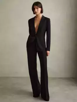 Блейзер Reiss Tansey Fluid, черный