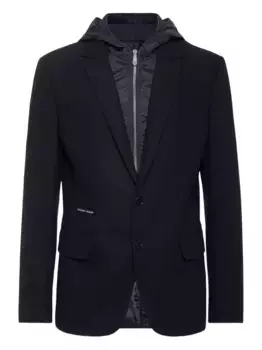 Блейзер с капюшоном Philipp Plein, синий