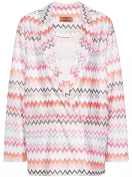 Блейзер с узором зигзаг Missoni, белый