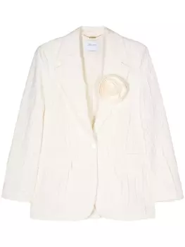 Блейзер с жатым эффектом Blumarine, бежевый