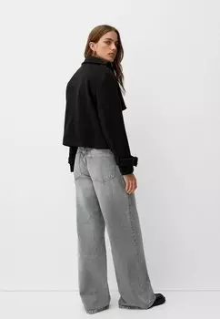 Блейзер SOFT Bershka, черный