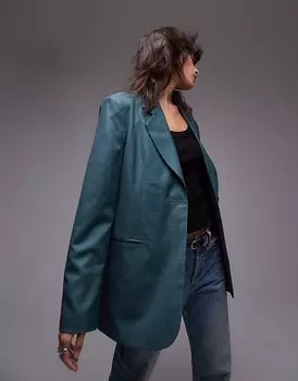 Блейзер Topshop зеленого цвета