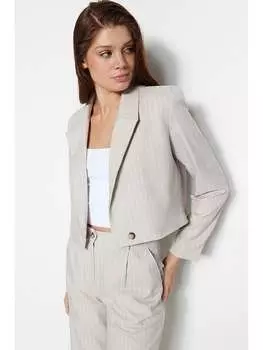 Блейзер trendyol Blazer, серо-коричневый