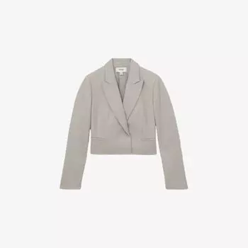 Блейзер укороченный Reiss Harper, серый