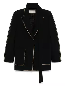 Блейзер, украшенный заклепками Elie Saab, черный
