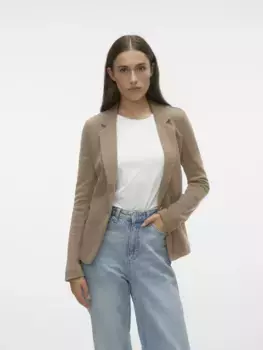 Блейзер Vero Moda из джерси "VMJULIA LS BLAZER", серебристый