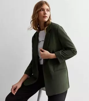 Блейзер в рубчик New Look, хаки