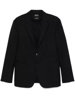 Блейзер Zegna с текстурированной отделкой, синий