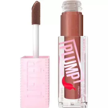 Блеск-Лифтер maybelline, придающий объем губам, формула пролонгированного увлажнения с гиалуроновой кислотой и перцем чили Maybelline New York, цвет cocoa zing