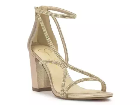 Блестящие сандалии Jessica Simpson, Gold Metallic