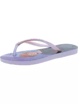 Блестящие шлепанцы для девочек Havaianas, розовый