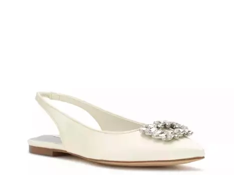 Blingy Балетки Nine West, Off White
