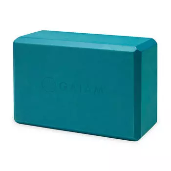Блок для йоги - Бирюзовый GAIAM, зеленый