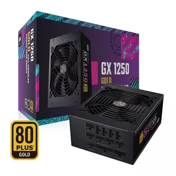 Блок питания Cooler Master GX1250 Gold, 1250 Вт, черный