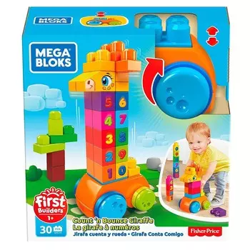 Блоки Mega Bloks, Giraffe Count и Ride.
