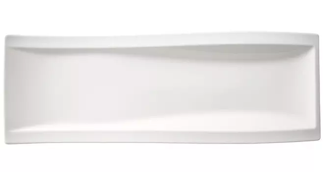 Блюдо Villeroy & Boch, 15x42 см, белый