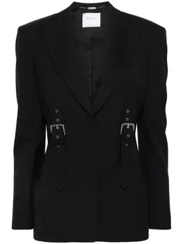 Blumarine блейзер с пряжкой, черный
