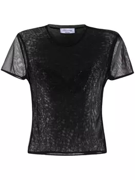 Blumarine футболка с бисером, черный