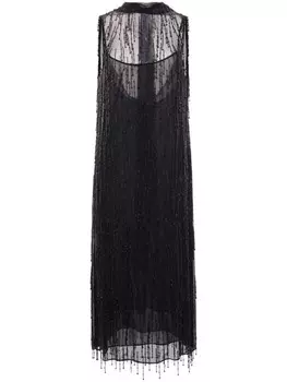 Blumarine платье из бисера, черный