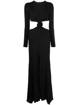 Blumarine платье с вырезами, черный