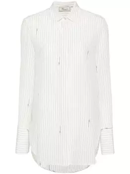 Blumarine рубашка в тонкую полоску, белый