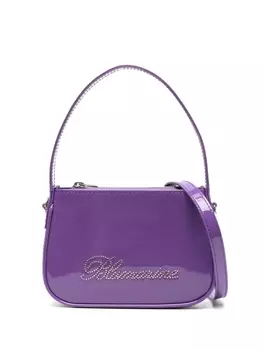 Blumarine сумка-тоут со стразами, фиолетовый
