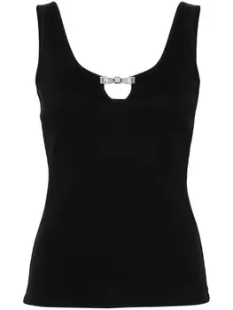 Blumarine топ с бантом, черный